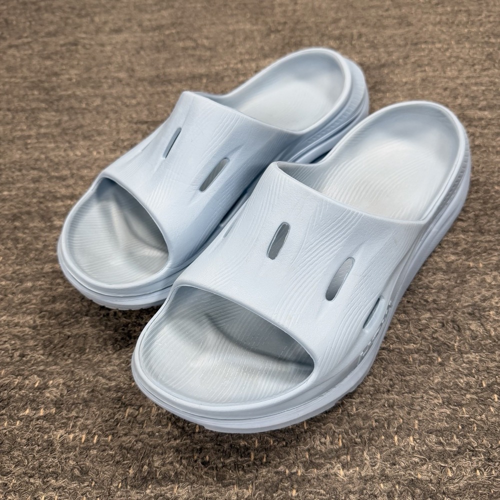 HOKA ONE ONE  Ora Recovery Slide 3 Women 9 Men 7 Blue Comfort Sandals Beach